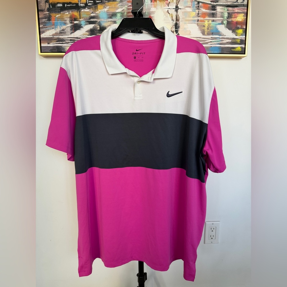 Nike Dri-Fit Vapor Golf Polo Shirt Men's Multicolor XXL Short Sleeve